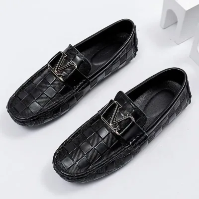 EUROPEAN GENUINE LEATHER GREEN BEANS LOAFER